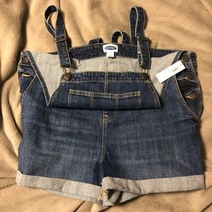 Overalls Denim Shorts NWT